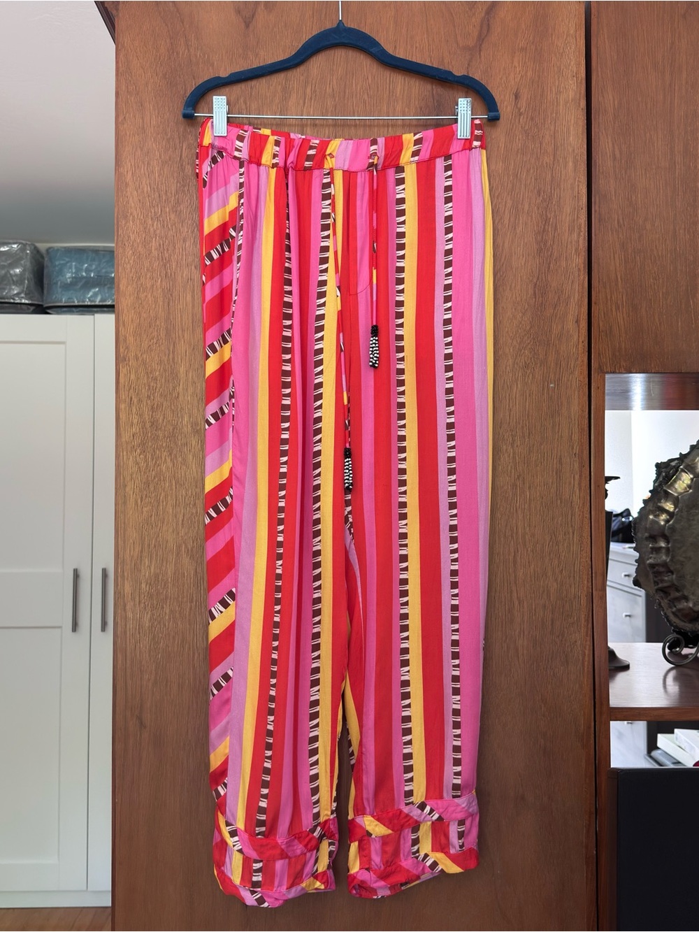 Farm Rio Lucy Stripes Pants Small - Picture 5 of 13